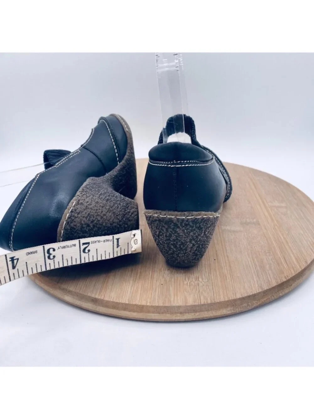 Pikolinos Mary Jane Shoes Womens 7.5 Black Leather Comfort Heels Cap
